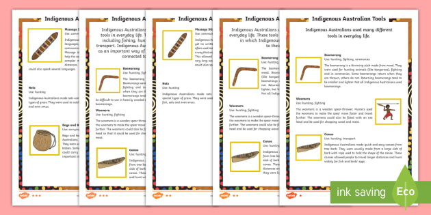 Indigenous Tools Differentiated Fact