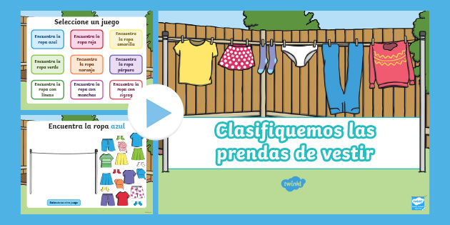 PowerPoint: Clasifiquemos las prendas de vestir