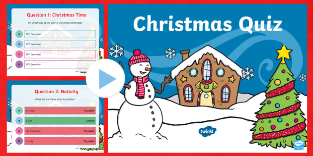 christmas quiz presentation template