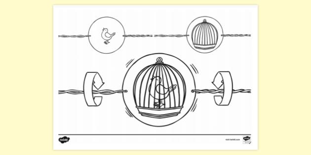 FREE! - Thaumatrope Colouring | Colouring Sheets