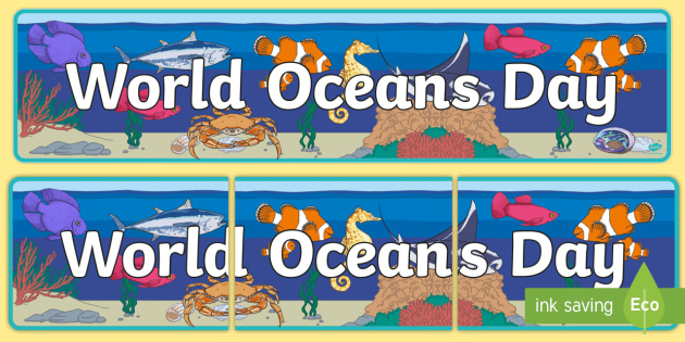 World Oceans Day Display Banner