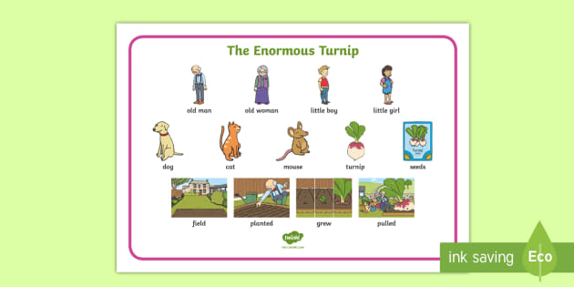 The Enormous Turnip Word Mat Teacher Made