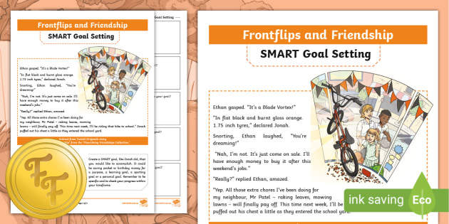 Smart Goal Setting Template For Frontflips And Friendship