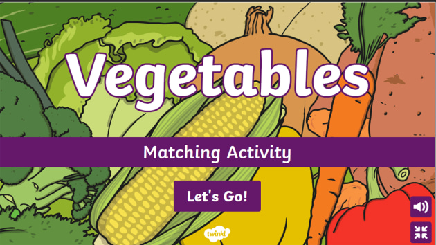 Fruit And Vegetables Interactive Colouring Activity