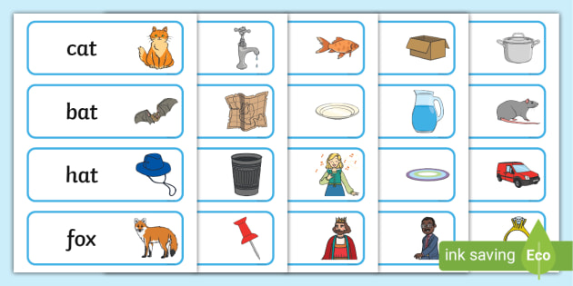 CVC Word Cards - CVC Words Literacy Primary Resources