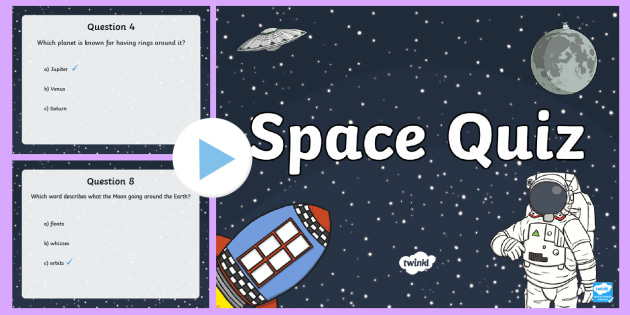 Квиз на тему космос. Космический квиз. Space Quiz for Kids. Игра в POWERPOINT космос.