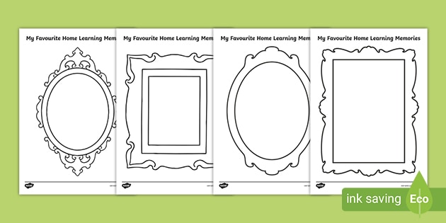 My Favourite Home Learning Memories Picture Frames