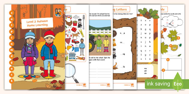 Level 2 Autumn Themed Home Learning Booklet 1 (teacher made)