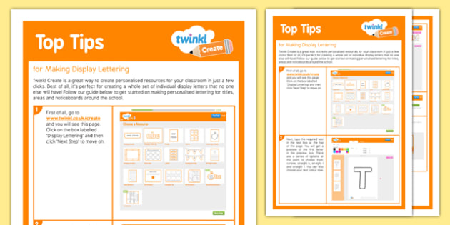 Using Twinkl Create To Make Display Lettering Top Tips Using Twinkl Create To Make Display Lettering Top Tips