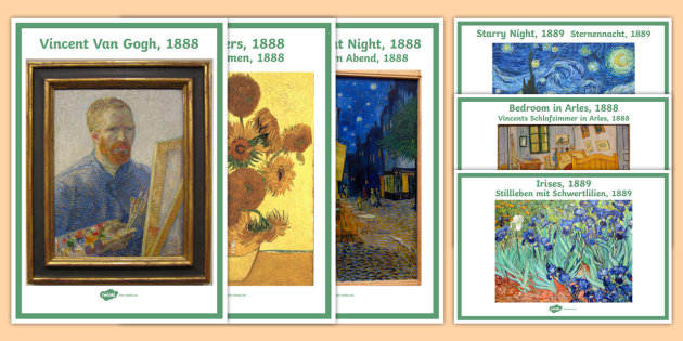 Van Gogh Photo Pack English German Art Paintings Painter