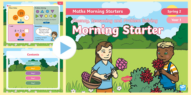 👉 Year 1 Maths Spring Morning Starter PowerPoint 2