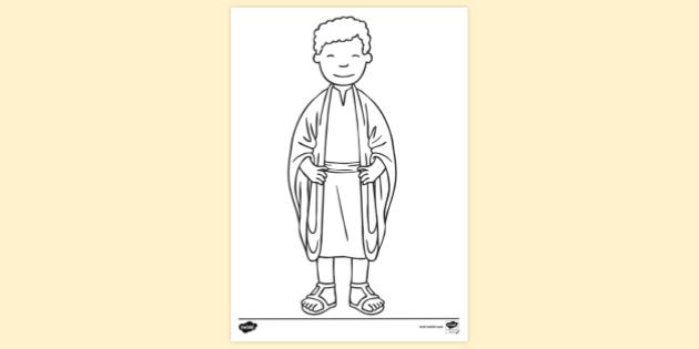 Daniel In Bible Colouring Sheets