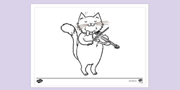 FREE! - Cartoon Cat Colouring Sheet | Colouring Sheets