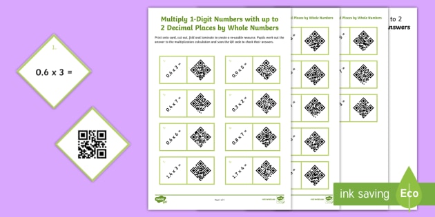 year 6 multiplying decimals code hunter teacher made