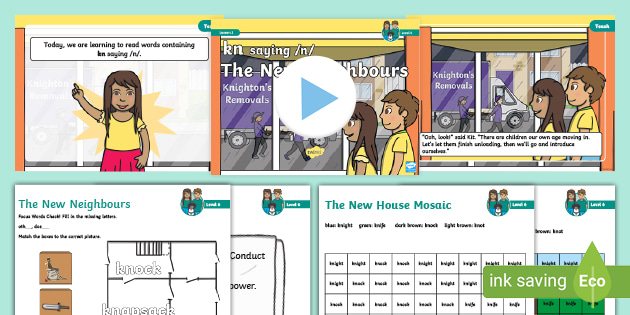 'kn saying n' Lesson Plan - Level / Phase 6 Week 5 Lesson 1 Twinkl Phonics