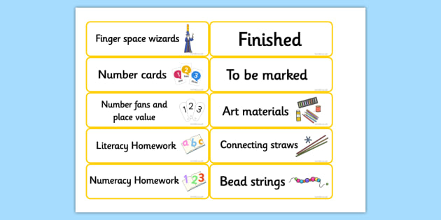 Editable Yellow Drawer Labels Teacher Made