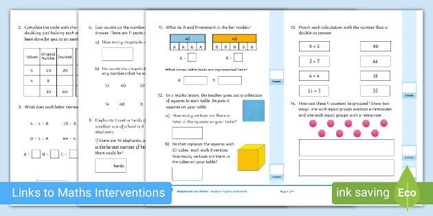 👉 Assessment of Year 3 Ready-to-Progress Criteria: Multiplication and ...