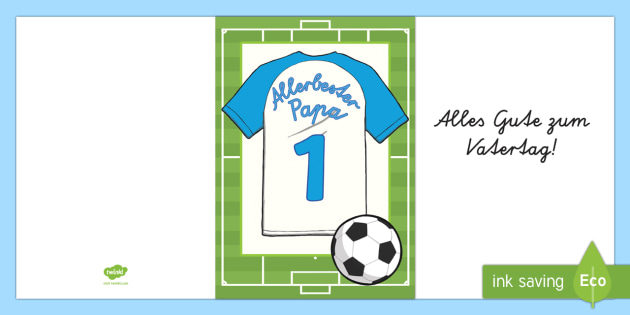 Vatertagskarte Fussball Teacher Made