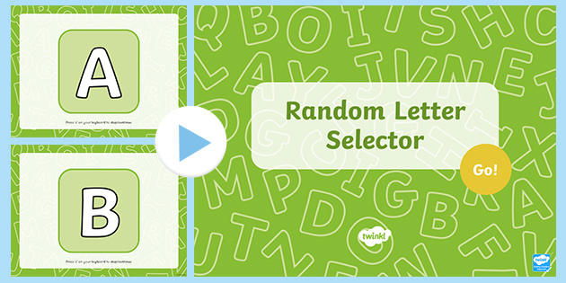 Random letter generator - bopqefetish