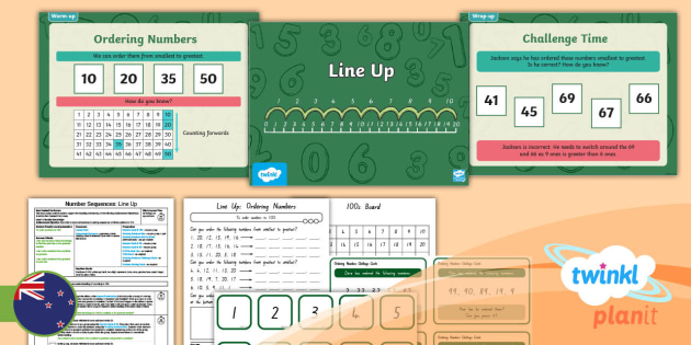 Level 1 Number Sequences: Ordering Numbers to 100 Lesson 1