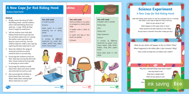 Little Red Riding Hood Science Activities