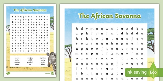 african-savanna-word-search-teacher-made