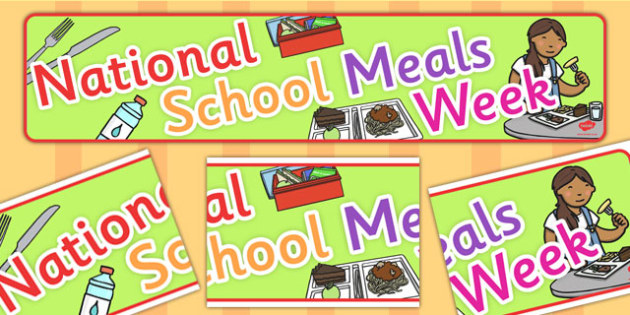 👉 National School Meals Week Display Banner