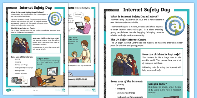 KS2 Internet Safety Day Differentiated Reading Comprehension