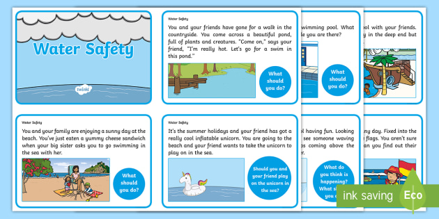 KS1 Water Safety Discussion Cards (teacher made)