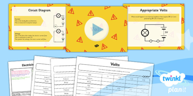 Science: Electricity: Volts Year 6 Lesson Pack 3