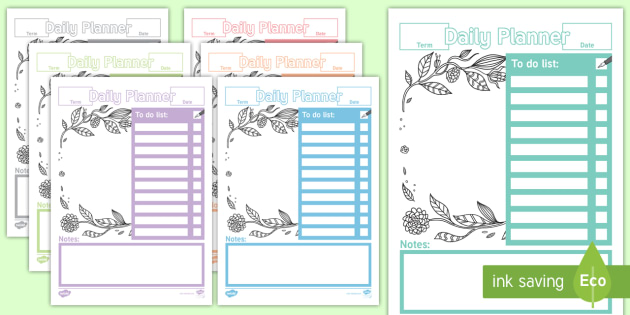 Daily Teacher Planner Classroom Resource teacher Made 