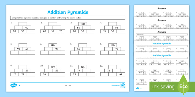 addition-pyramids-worksheet-teacher-made