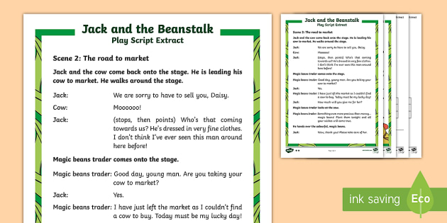 Features of a Play Script - Playscripts KS2 PPT - Twinkl