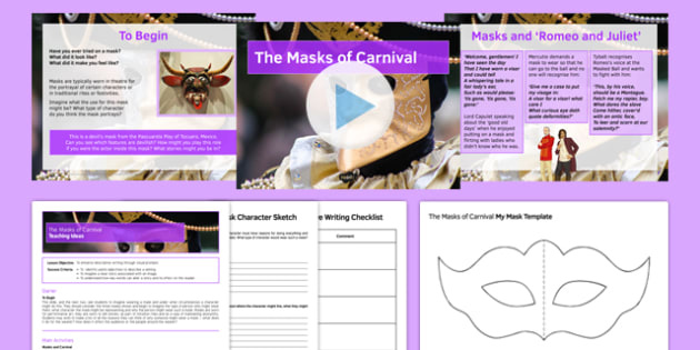 The Masks Of Carnival Lesson Pack Primary Twinkl