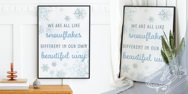 Winter Snow Ice Christmas December January POSTERS Poster Set Inspirational  Puns Quote Decor Classroom Educational Resources Funny Season 