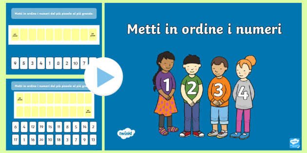 Metti in Ordine i Numeri 0 10 e 0 20 Presentazione Powerpoint