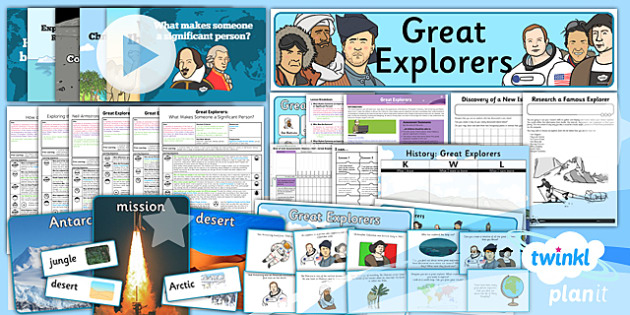 History: Great Explorers KS1 Unit Pack