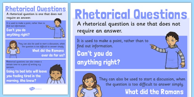 can we use rhetorical questions in essays