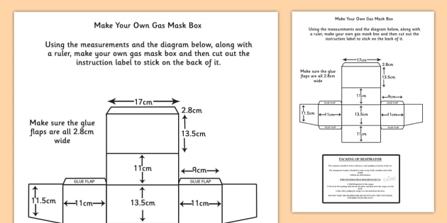 childrens ww2 gas mask box