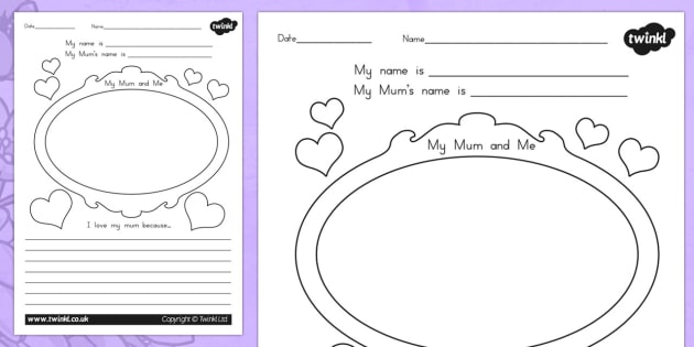 Mothers Day Mothers Day Worksheet - mum, mom, mothers day, mother