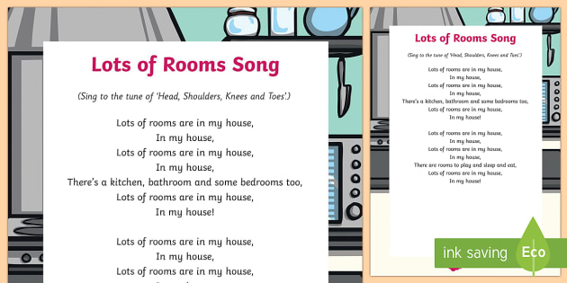 Lots of Rooms Song (teacher made)