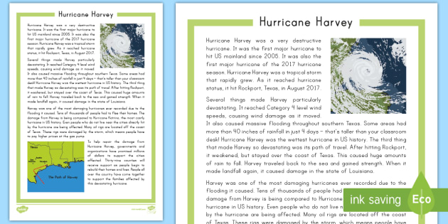 hurricane harvey case study gcse