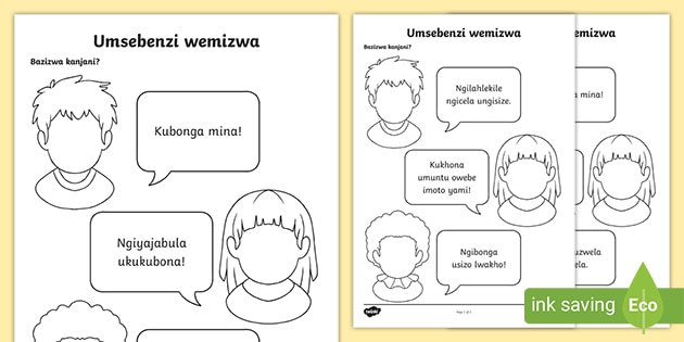 umsebenzi wemizwa emotions activity isizulu teacher made