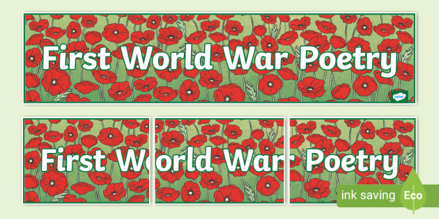 First World War Poetry