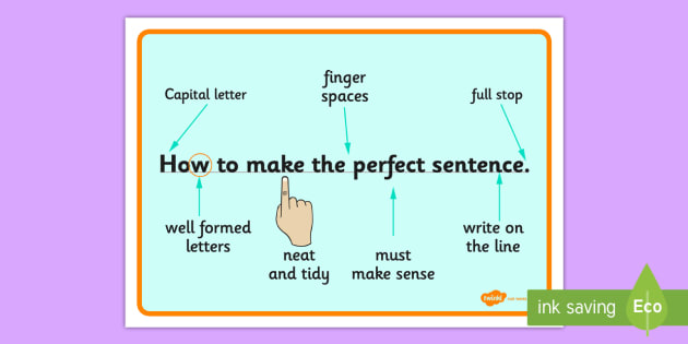 How to write good sentence picture