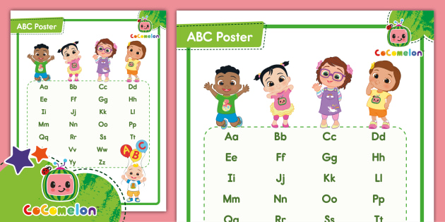 Dinosaurs Alphabet Poster, Digital Download, English ABC