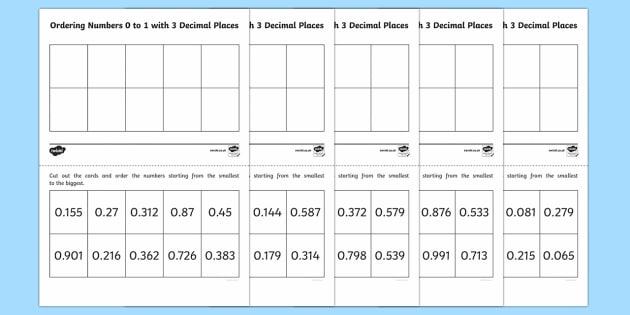 Ordering Decimals Game - Ks2 - Primary Resource