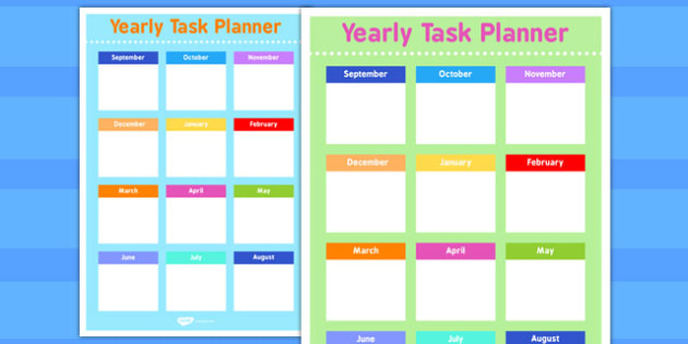 year task planner
