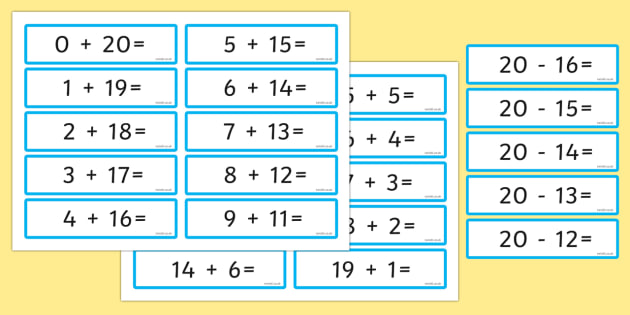 Picture Number Sentence Number Bond
