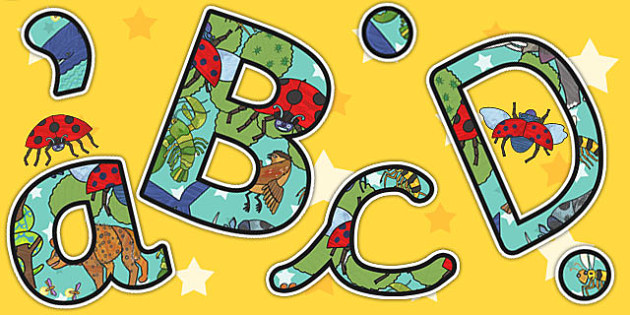 a4 display lettering to support teaching on the bad tempered